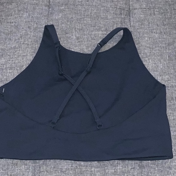 NWT Girlfriend Collective
Topanga Criss Cross Sports Bra Medium Navy - Picture 5 of 8